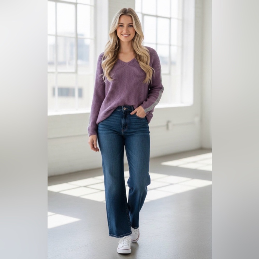 (#112)TRIBAL Colorblock Sweater